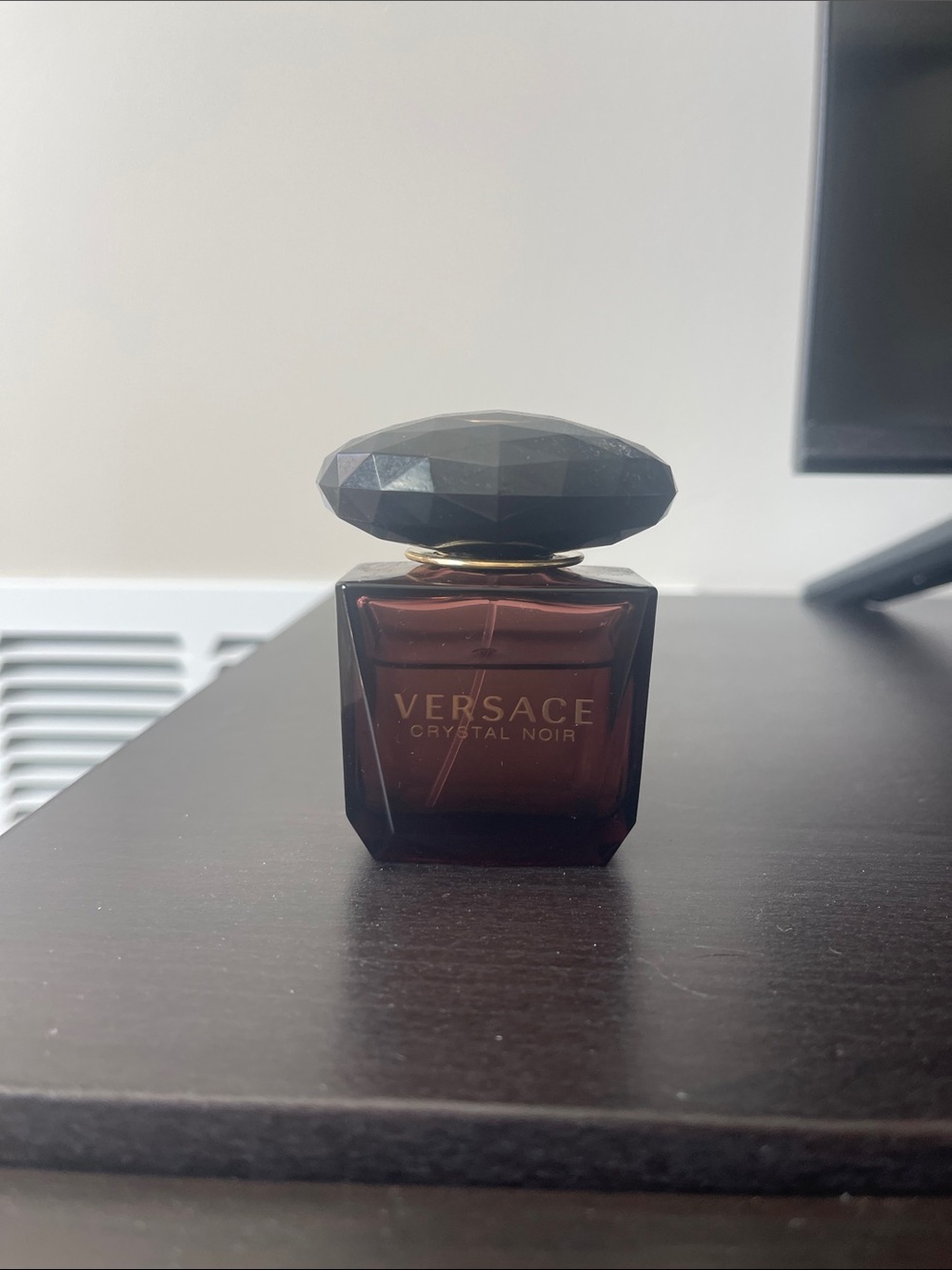 Versace Crystal Noir Miniature Bottle in Deep Brown and Black